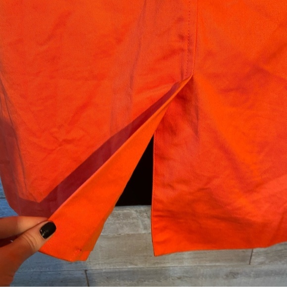 Joe Freshwomen’s orange single breasted trench coat in size large - Picture 6 of 10